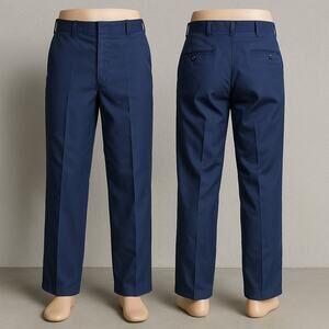 DSCP Tennessee Apparel Mens Blue Wool Blend Dress‎ Pants 33R Military Formal